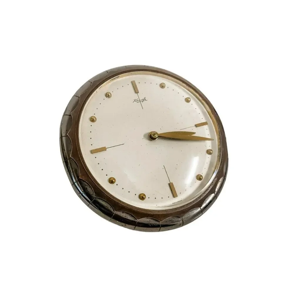 Vintage Kienzle 8-Day 5 Rubis Mid-Century Dresser/Desk Clock Made in Germany